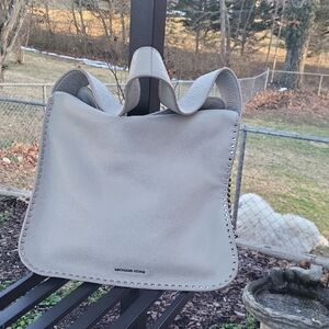 Michael Kors Cream Studded Shoulder Bag